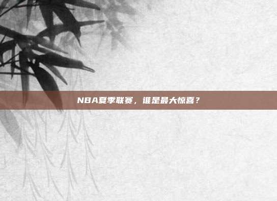 NBA夏季联赛，谁是最大惊喜？